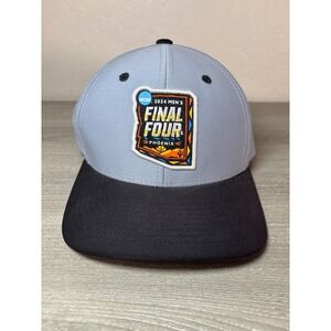 Zephyr 2024 NCAA Mens Final Four Phoenix Snapback Hat Grey Black Flat Bill Hat